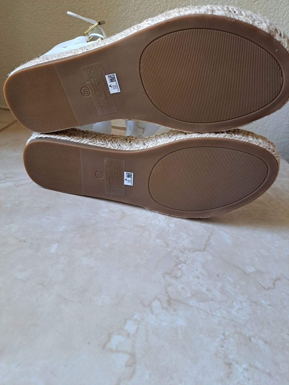 American Eagle Outfitters White Woven Gladiator Sandals - Picture 4 of 5